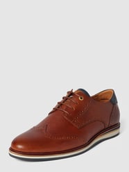 Buty derby z detalami z logo od Pantofola dOro Brązowy - 17