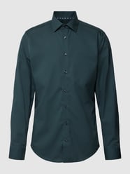 Slim Fit Business-Hemd mit Kentkragen von SEIDENSTICKER Grün - 29