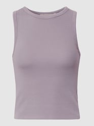 Tanktop in Feinripp-Optik von REVIEW Lila - 12