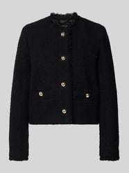 Slim fit korte blazer van scheerwolmix model 'AGAMI' van Weekend Max Mara - 6