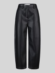Regular Fit Leder- / Kunstlederhose mit Label-Detail Modell 'PHIBI' von Raffaello Rossi - 33