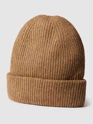 Czapka beanie z imitacji dzianiny model ‘VIDELLA’ od Vila Brązowy - 21