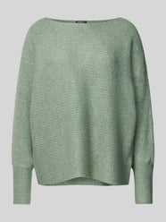 Pullover met extra brede schouders, model 'DANIELLA' van Only Groen - 35