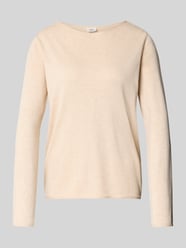 Regular fit gebreide pullover van een mix van katoen en viscose van s.Oliver RED LABEL Beige - 16