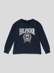 Longsleeve mit Label-Detail Modell 'VARSITY' von Tommy Hilfiger Kids Blau - 36