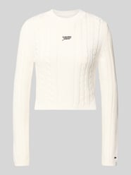 Sweter z dzianiny o kroju slim fit z czystej bawełny od Tommy Jeans - 5