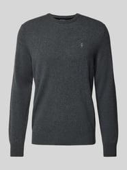 Gebreide pullover van lanawol met ronde hals van Polo Ralph Lauren Grijs / zwart - 12