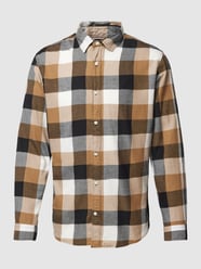 Slim Fit Freizeithemd mit Kentkragen Modell 'BUFFALO' von Jack & Jones Braun - 31