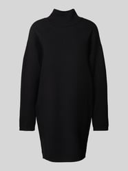 Strickkleid mit Turtleneck von Jake*s Collection Schwarz - 25