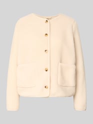 Regular Fit Teddyjacke mit ausgesetzten Taschen Modell 'SC-ONYX 2' von Soyaconcept Beige - 15