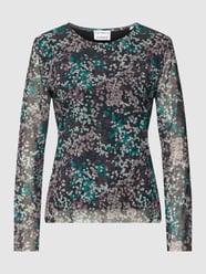Shirt met lange mouwen en semi-transparant bovenmateriaal, model 'SCARAB' van CATWALK JUNKIE Groen - 28