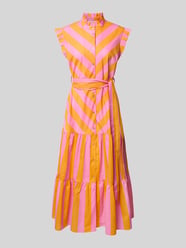 midi-jurk met ruches van Christian Berg Woman Fuchsia - 44