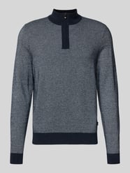 Regular fit schipperstrui van een mix van scheerwol en katoen, model 'HETTORE' van BOSS - 18