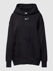 Oversized Hoodie mit Logo-Stitching von Nike Schwarz - 40
