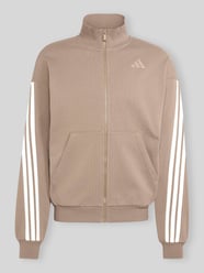 Regular Fit Trainingsjacke aus Baumwolle mit 3-Streifen-Design von adidas Sportswear Beige - 30