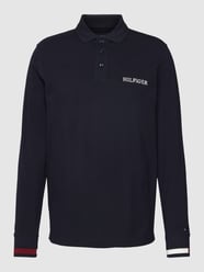 Shirt met lange mouwen en polokraag, model 'FLAG CUFF' van Tommy Hilfiger Blauw / turquoise - 15