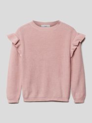 Strickpullover mit Rüschen Modell 'GABY' von Mango Rosa - 29