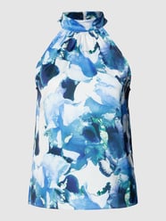 Blusentop mit Allover-Muster Modell 'RACHELLE' von Selected Femme Blau - 48