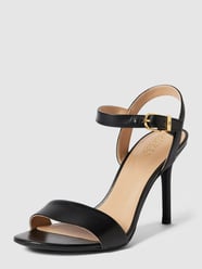 Sandaletten aus Leder Modell 'GWEN' von Lauren Ralph Lauren Grau / Schwarz - 33