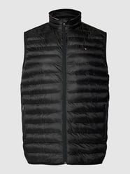 PLUS SIZE Steppweste mit Label-Detail von Tommy Hilfiger Big & Tall Schwarz - 8