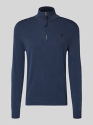 Sweter z dzianiny z kołnierzem zapinanym od LERROS - 1