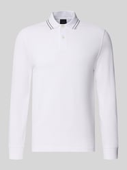 Regular Fit Langarm-Poloshirt mit Knopfleiste von bugatti - 28