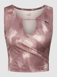 Crop Top mit Wickel-Optik Modell 'STUDIO' von PUMA PERFORMANCE Rosa - 37