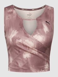 Crop Top mit Wickel-Optik Modell 'STUDIO' von PUMA PERFORMANCE Rosa - 9