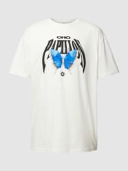 T-Shirt mit Motiv-Print Modell 'ORIGAMI' von Mister Tee Weiß - 18
