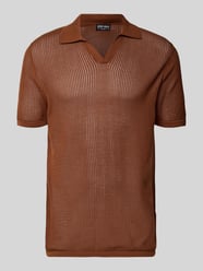 slim fit poloshirt met V-hals van Antony Morato - 41