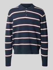 Langarm-Poloshirt aus Viskose-Mix im Allover-Look von JACK & JONES - 13