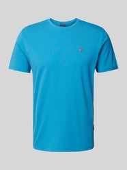 T-Shirt mit Logo-Stitching Modell 'SALIS' von Napapijri Blau - 40