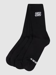 Sportsokken met stretch in een set van 4 paar  van SKECHERS Zwart - 6