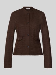 Blazer mit Viskose-Anteil in Bouclé-Optik von MORE & MORE - 26