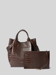 Handtasche aus Leder mit Label-Detail Modell 'ESSENTIAL' von Abro - 46
