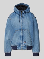 Oversized Jeansjacke mit Label-Patch von Dickies - 40