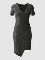 Mini-jurk met V-hals van Apricot Grijs / zwart - 27