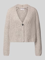 Gebreid jack van kasjmiermix met knoopsluiting van Hemisphere - 6