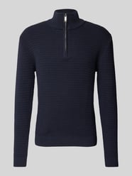 Strickpullover mit Stehkragen Modell 'THEO' von SELECTED HOMME Blau - 18