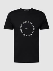 T-shirt met logoprint, model 'DILLAN' van Tiger Of Sweden Grijs / zwart - 39