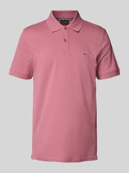 Regular Fit Poloshirt mit Logo-Stitching von Christian Berg Men Pink - 4