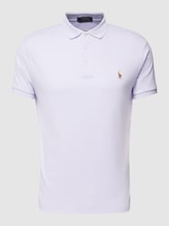 Slim Fit Poloshirt mit Logo-Stitching von Polo Ralph Lauren Lila - 19