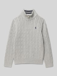 Strickpullover mit Stehkragen und Reißverschluss von Polo Ralph Lauren Teens - 23