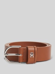 Riem van echt leer met logo-applicatie van Tommy Hilfiger - 32