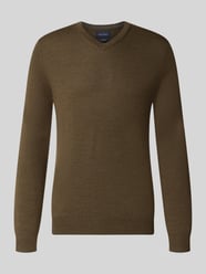 Gebreide pullover van wolmix met v-hals van Christian Berg Men - 42