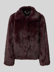 Webpelzjacke mit Umlegekragen von s.Oliver BLACK LABEL Bordeaux - 30