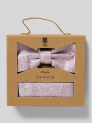 Fliege und Einstecktuch im Set aus reiner Seide von Prince Bowtie Pink - 26