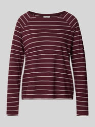 Regular Fit Langarmshirt aus reiner Baumwolle von Marc O'Polo DENIM Bordeaux - 5