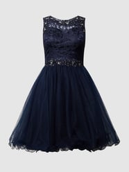 Cocktailkleid mit floraler Spitze von Laona Blau - 47