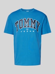 T-Shirt mit Label-Print von Tommy Jeans Blau - 7